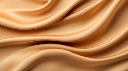 Obraz premium Elegant Soft Silk Fabric in Warm Beige Tones