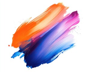 Vibrant ink and watercolor texture on a white background featuring gradient strokes and a decalcomania effect An abstract hand painted gouache representation with a canvas mess