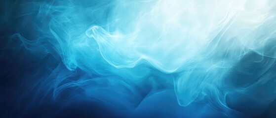 Fototapeta premium Abstract blurred blue background with a smooth gradient effect