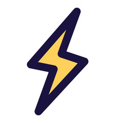 thunder icon for illustration