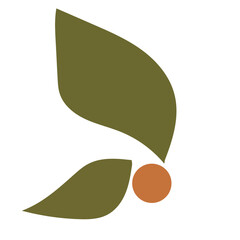 minimalist boho flowers icon