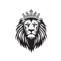 Lion king Head Logo Vector Template Illustration Design Mascot Animal