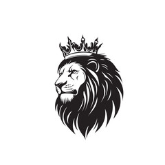 Lion king Head Logo Vector Template Illustration Design Mascot Animal