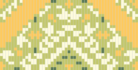 Ethnic Decoration Islamic Geometric Pattern Backgroundfolk Embroidery, Aztec Geometric Ornament Print. Design for Carpet, Wallpaper, Clothing, Wrapping, Fabric