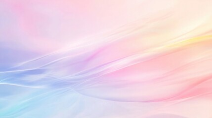 Obraz premium Soft pastel gradient background with an abstract blurred design featuring ample space for text overlay