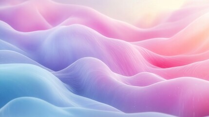 Obraz premium Fantasy pastel motion wave abstract 2D cartoon backdrop