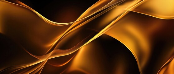 Abstract design background featuring a rich dark golden theme