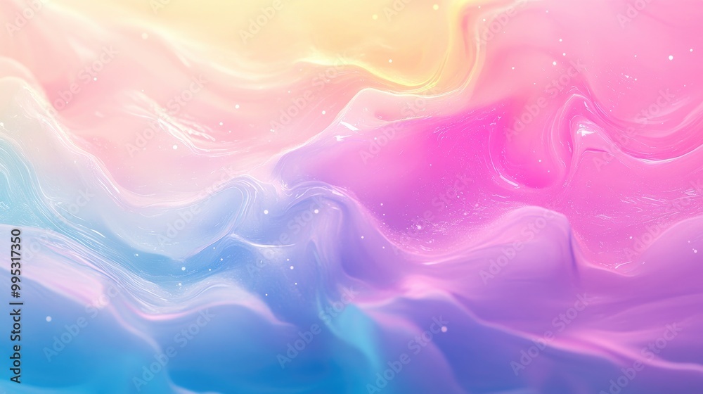 Poster fantasy pastel gradient backdrop with an abstract blurred texture