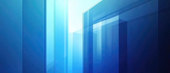 Abstract gradient background featuring blue lines and frames