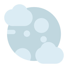 moon icon for illustration