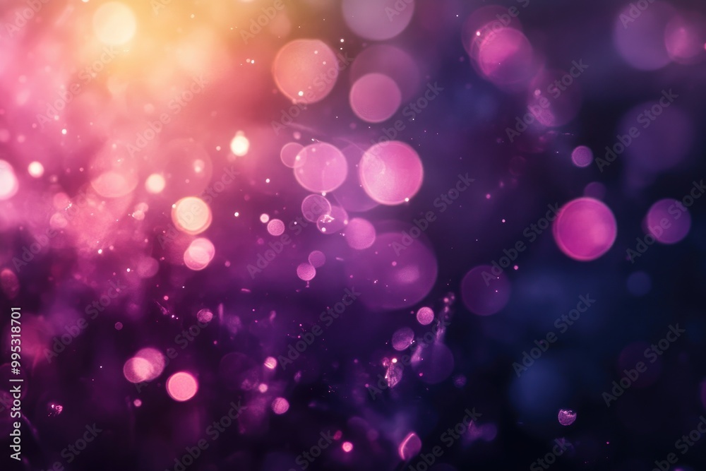 Poster fantasy bokeh backdrop with ample empty space for text
