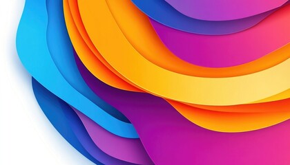 Fototapeta premium Vibrant abstract design featuring a colorful layout suitable for magazine covers and business brochures