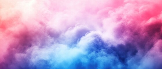 Soft abstract background featuring pastel blue red and purple clouds in a gentle gradient