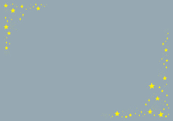 黄色い星を散りばめたグレーの背景
