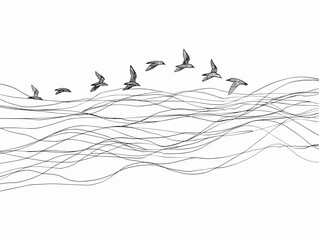 Birds in Flight: A Journey in Unity and Synchronicity