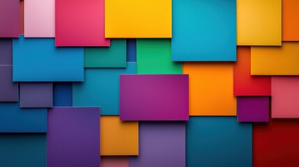Abstract Colorful Square Pattern Background