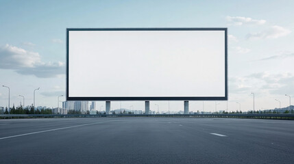 Obraz premium A straight-on shot of an enormous jumbotron with a blank, minimalist background. The screen is large and commanding, with sleek, metallic edges and an ultra-thin frame. The empty backdrop emphasizes