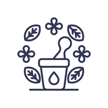 dark line art mortar and pestle clip art preview