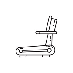 Fitness cardio treadmill line icon