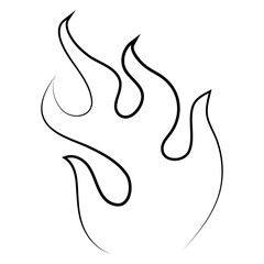 Fire icon vector set. Fire flame symbol. Flame icon collection.
