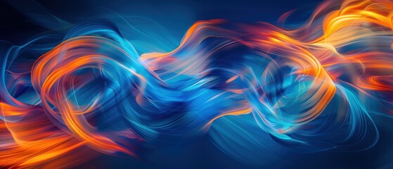 Naklejka premium Colorful Abstract Waves of Light and Energy