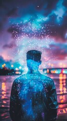 Fototapeta premium Surreal data-driven marketing strategy.