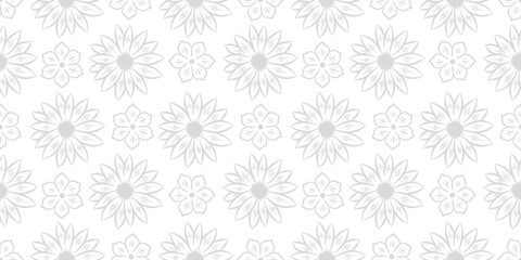 Flower pattern background. vintage flower pattern background. Floral decoration background. Flower Doodle pattern. Flower seamless pattern background.	