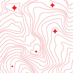 Wavy lines texture background, minimalist background, wavy pattern texture and sparkling stars