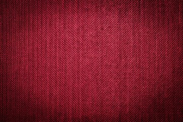 Fototapeta premium Dark red fabric cloth texture background seamless pattern of natural textile