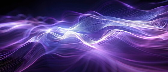 Abstract Waves of Light in Vibrant Colors