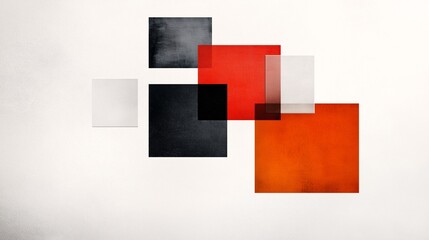 Obraz premium Abstract Composition of Colorful Geometric Shapes