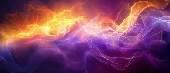 Fototapeta premium Colorful Abstract Waves of Light and Energy