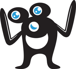Funny Monster Character