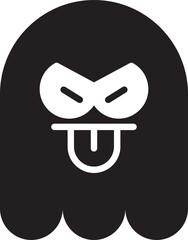 Cute and Cheeky Ghost Emoticon