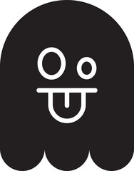 cheeky and nervous ghost emoji