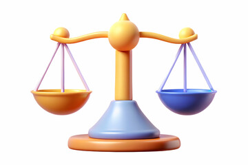 Flat Close-Up of Glowing Digital Scales Balancing Light and Darkness: Symbolizing Justice, Equality, and Fairness for Human Rights Day in a Smart Vector Illustration