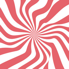 Red white swirl abstract vortex background. Psychedelic wallpaper.
