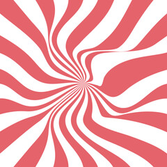 Red white swirl abstract vortex background. Psychedelic wallpaper.
