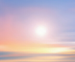 Obraz premium abstract blurred art beautiful sunset sky landscape background with flare light for design concept.