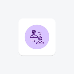 Change Management line icon , vector, pixel perfect, illustrator file