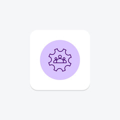 Customer Management line icon , vector, pixel perfect, illustrator file