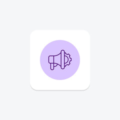 Marketing Management line icon , vector, pixel perfect, illustrator file