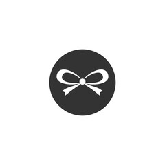 Bow tie circle icon isolated on transparent background