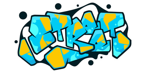 street word graffiti text sticker illustration