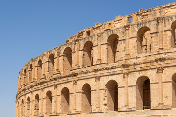 El Jem Amphitheater in Tunisia