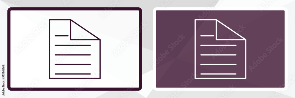 Poster page outline icon. linear vector from programming concept. thin line white and black page icon isola