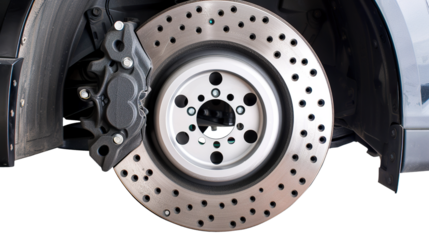 Car brakes isolated on transparent background, png