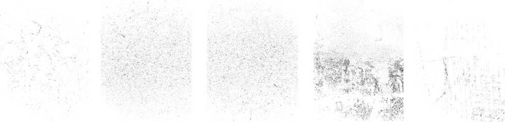 Grunge textures set. Collection of vector, distress, textures .Simply Place grungy textured overlay over any Object to Create grunge ,dirty effect .Various distressed texture for your design. 