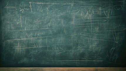 A classic chalkboard background with a faint chalk drawing, providing a nostalgic, academic feel.