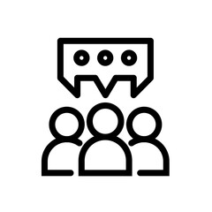 Teamwork Icon Outline Style